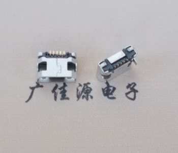 三乡镇迈克小型 USB连接器 平口5p插座 有柱带焊盘