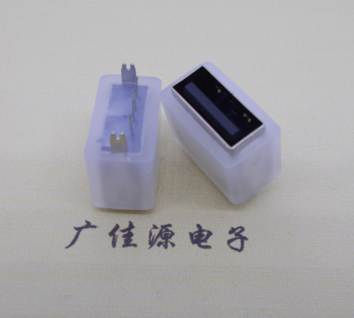 三乡镇USB连接器接口 10.5MM防水立插母座 鱼叉脚
