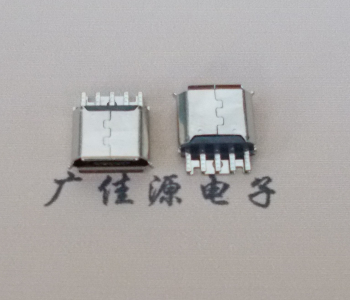 三乡镇Micro USB母座 防水接口焊线夹板式悬空翻边