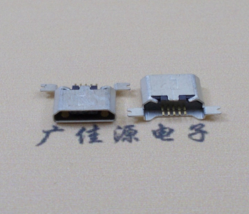 三乡镇MK USB B Type 沉板0.9母座后两脚SMT口不卷边