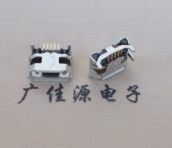三乡镇Micro USB母座牛角间距7.2x6.6mm加长端子定位柱