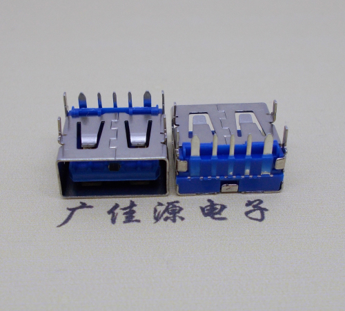 三乡镇 USB5安大电流母座 OPPO蓝色胶芯,快速充电接口