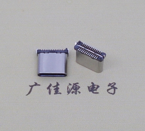 三乡镇USB TYPE-C接口短体24P公头立式贴板高度H=8.0mm 高速数据传输快充电款